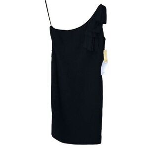 NEW Per Se Size 6 Little Black Dress One Shoulder Cocktail Event Wedding Small